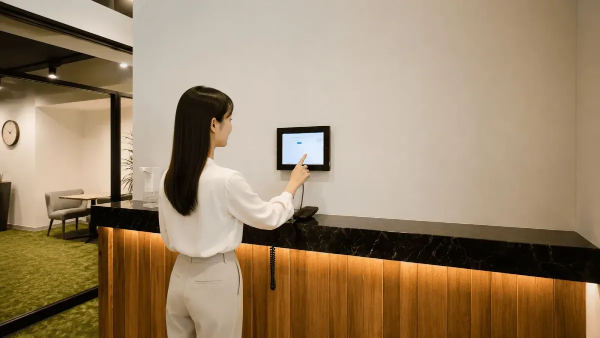 THE HUB 青山WEST 受付機｜THE HUB（nex THE HUB） 青山WESTのバーチャルオフィス