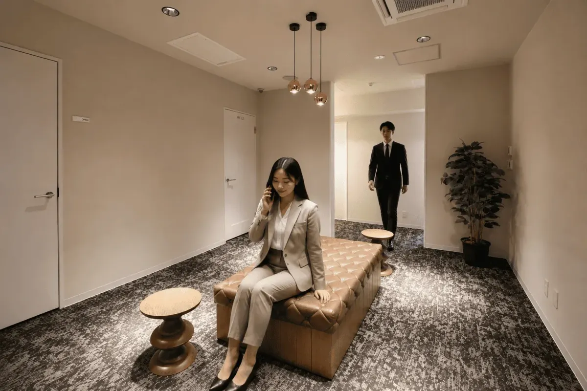 THE HUB 横浜桜木町 受付機／ウェイティングスペース｜THE HUB（nex THE HUB） 横浜桜木町のバーチャルオフィス